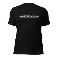 "BANKS ARE A SCAM" (BLACK)